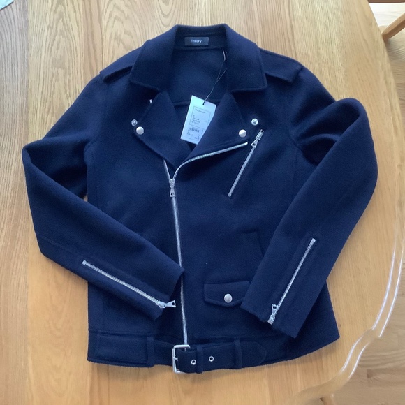 Jacket, women’s, navy blue, cashmere blend - Picture 1 of 10